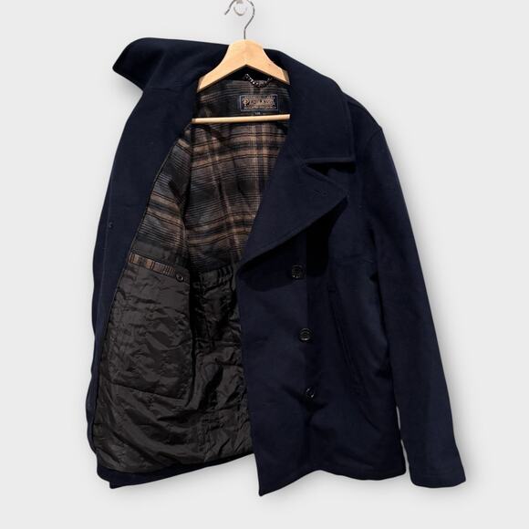 Pendleton Men’s Oslo Wool Double Breasted Pea Coat Size Large - Picture 4 of 9